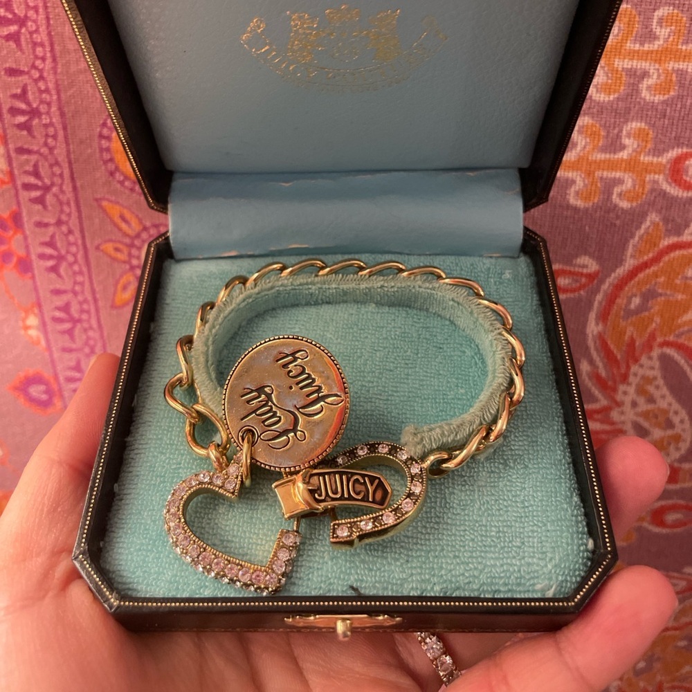 Vintage Juicy Couture Gold and Silver Charm Bracelet